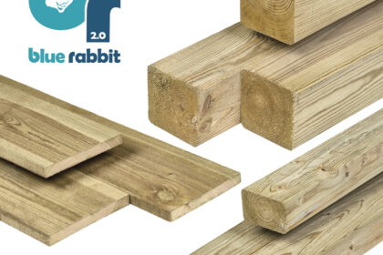 DHZ Houtpakket Blue Rabbit @Steps 57 x 101 x 216 cm