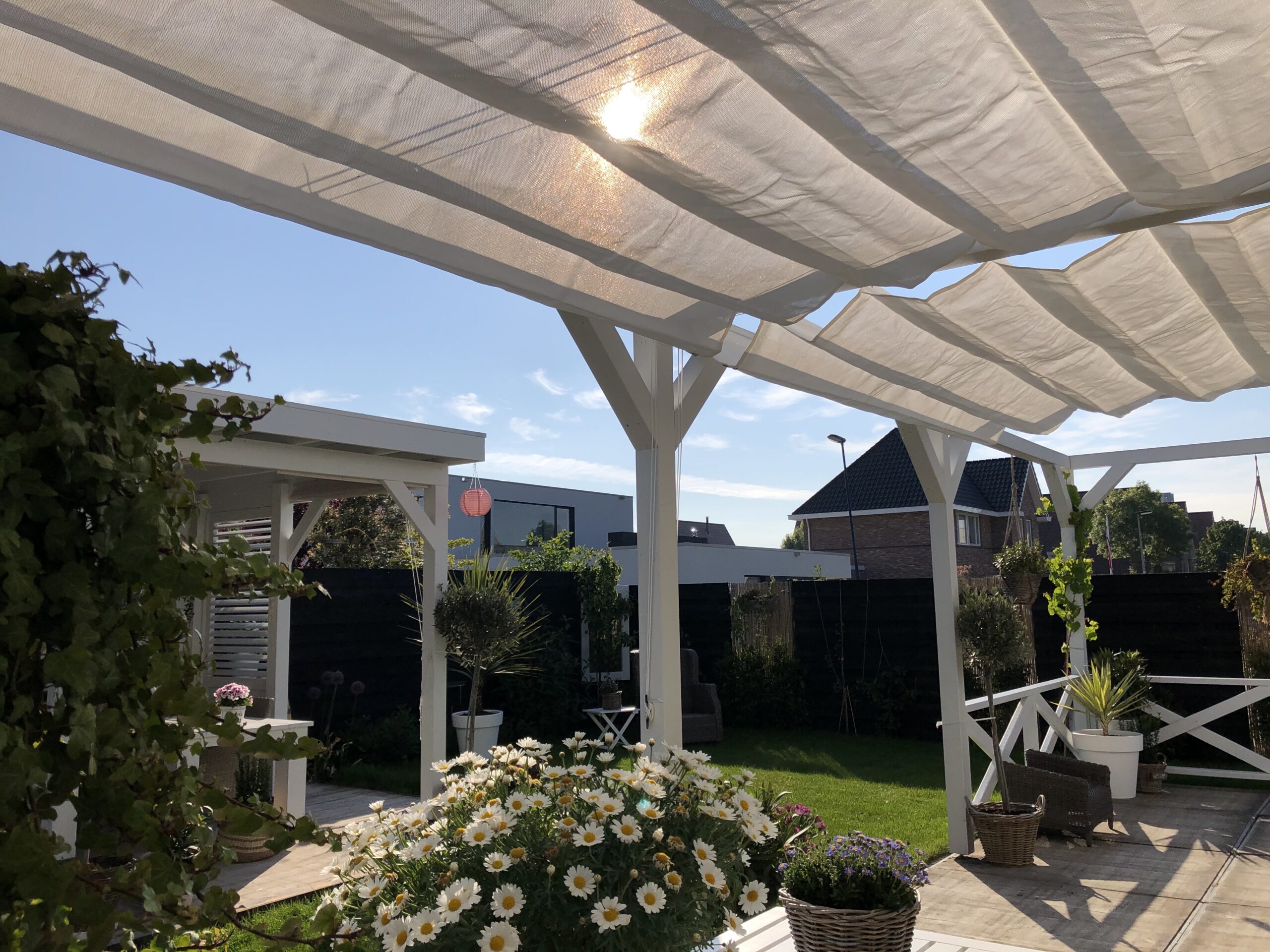 Harmonicadoek wit, 400 x 290 cm