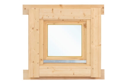 Draai- / kiepraam enkel L5.1 vuren, 3-6-3mm isolatieglas, 62,5 x 62,5 cm