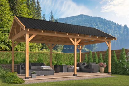 Hamar XL Type 1 Basispakket Douglas Gedroogd 640 x 445 x 350 cm