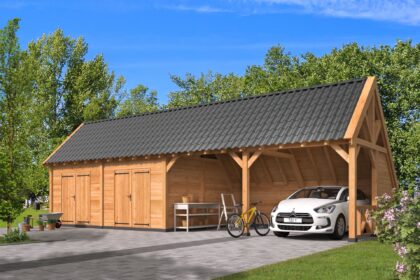 Kapschuur Billund XL Samenstelling 12 Red Class Wood 1186 x 460 x 416 cm