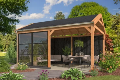 Red Class Wood zadeldak Göteborg, type 1, 547 x 399 x 342 cm