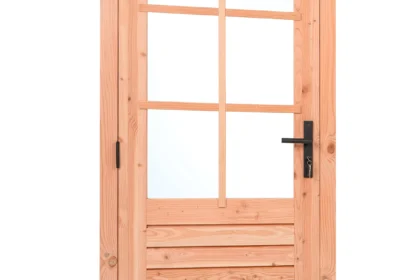 Red Class Wood enkele glasdeur, 4 x 95 x 201 cm, 6-ruits linksdraaiend