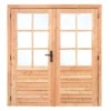 Douglas dubbele glasdeur, 4 x 180 x 201.5 cm, 6-ruits linksdraaiend - Afbeelding 2