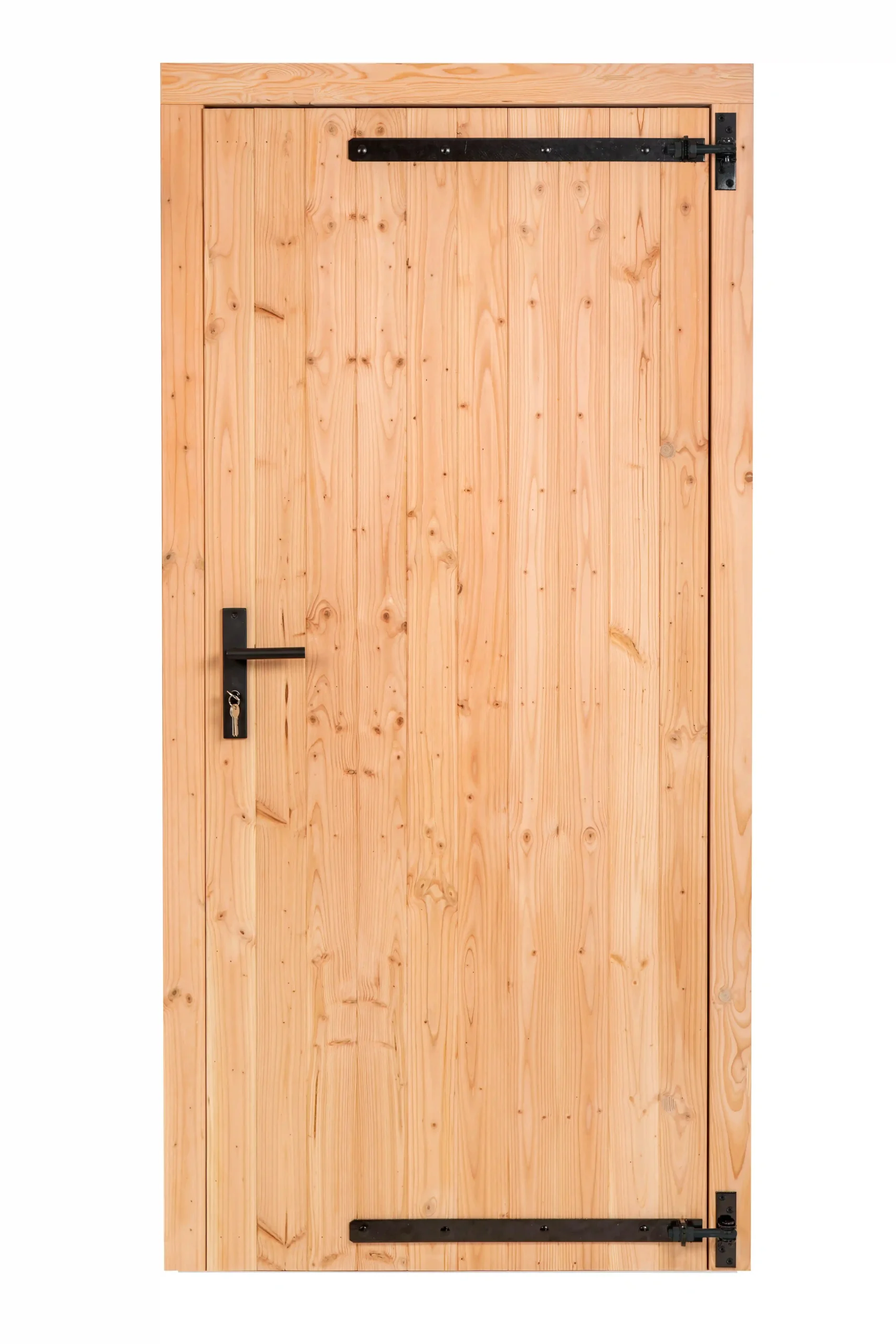 Douglas enkele dichte deur, 4.5 x 95 x 201.5 cm, rechtsdraaiend - Afbeelding 2