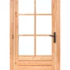 Douglas enkele glasdeur, 4.7 x 100 x 211.5 cm, dubbelglas 6-ruits linksdraaiend - Afbeelding 2