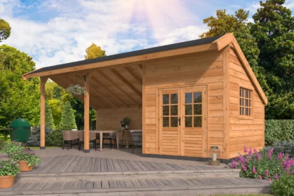 Red Class Wood kapschuur Malmö, type 2, 813 x 414 x 327 cm