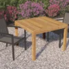 Tuintafel teak 100 x 100 x 75 cm - Afbeelding 2