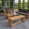 Teak loungeset Riverside bijzet bankje excl. kussens 110 x 35 x 45.5 cm - Afbeelding 3