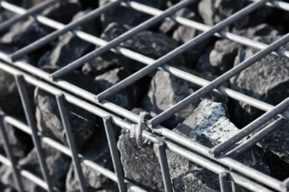 Gaasmat Gabion 4,5 x 4,5 cm Hoofdmat, draaddikte 4,8 mm 100 x 200 cm