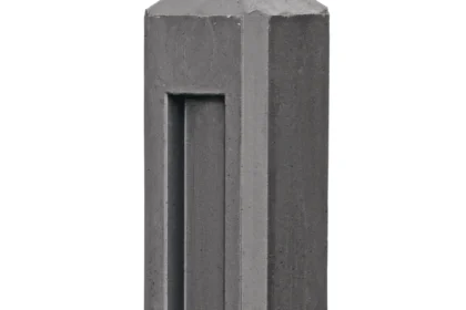 Berton©-paal antraciet Hunze diamantkop T-model 10 x 10 x 145 cm