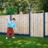 Berton©-paal IJssel antraciet diamantkop kabeldoorvoer 10 x 10 x 280 cm - Afbeelding 2