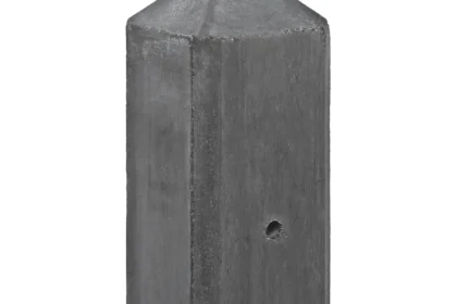 Berton©-paal Geul antraciet diamantkop met kabeldoorvoer 10 x 10 x 280 cm