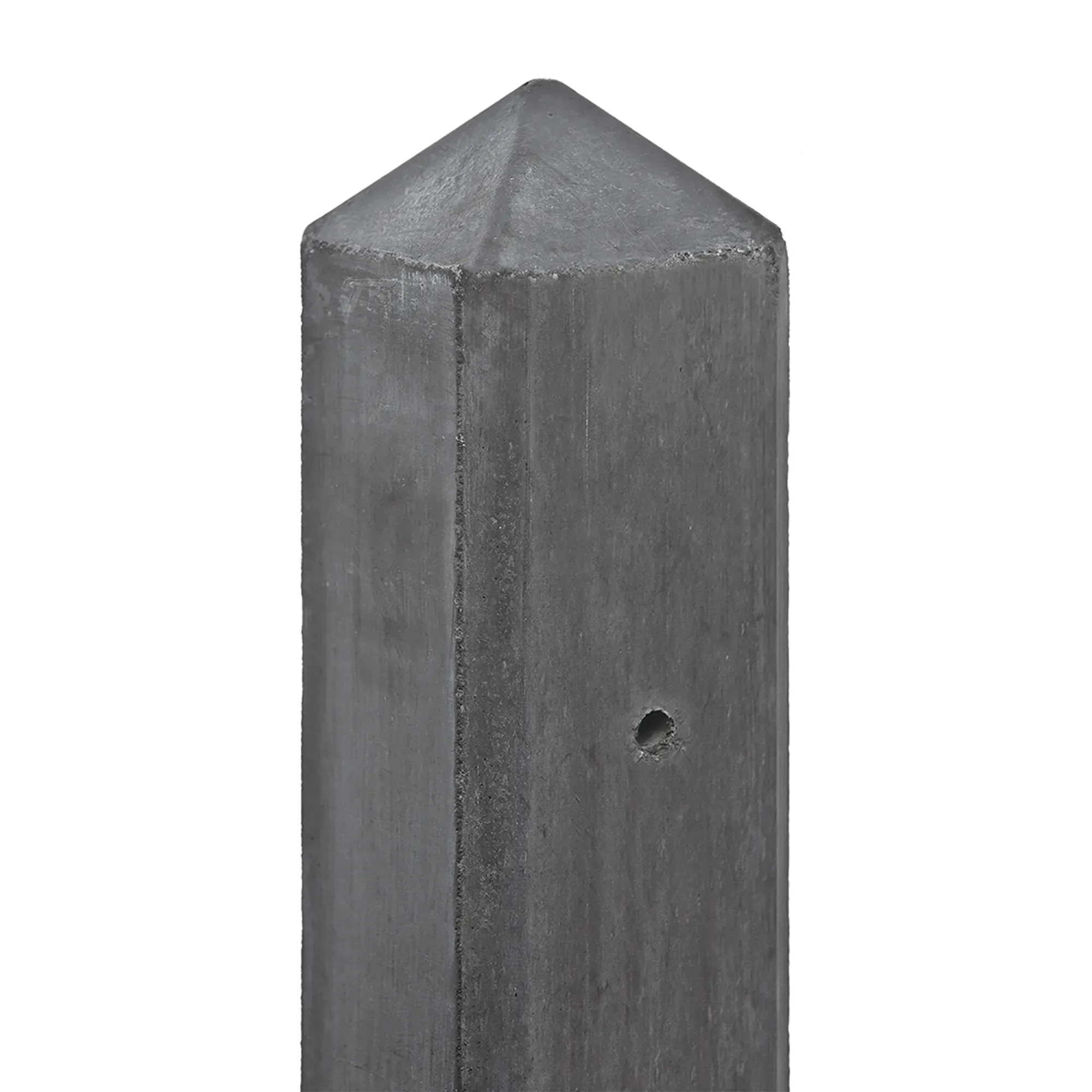 Berton©-paal Geul antraciet diamantkop met kabeldoorvoer 10 x 10 x 280 cm