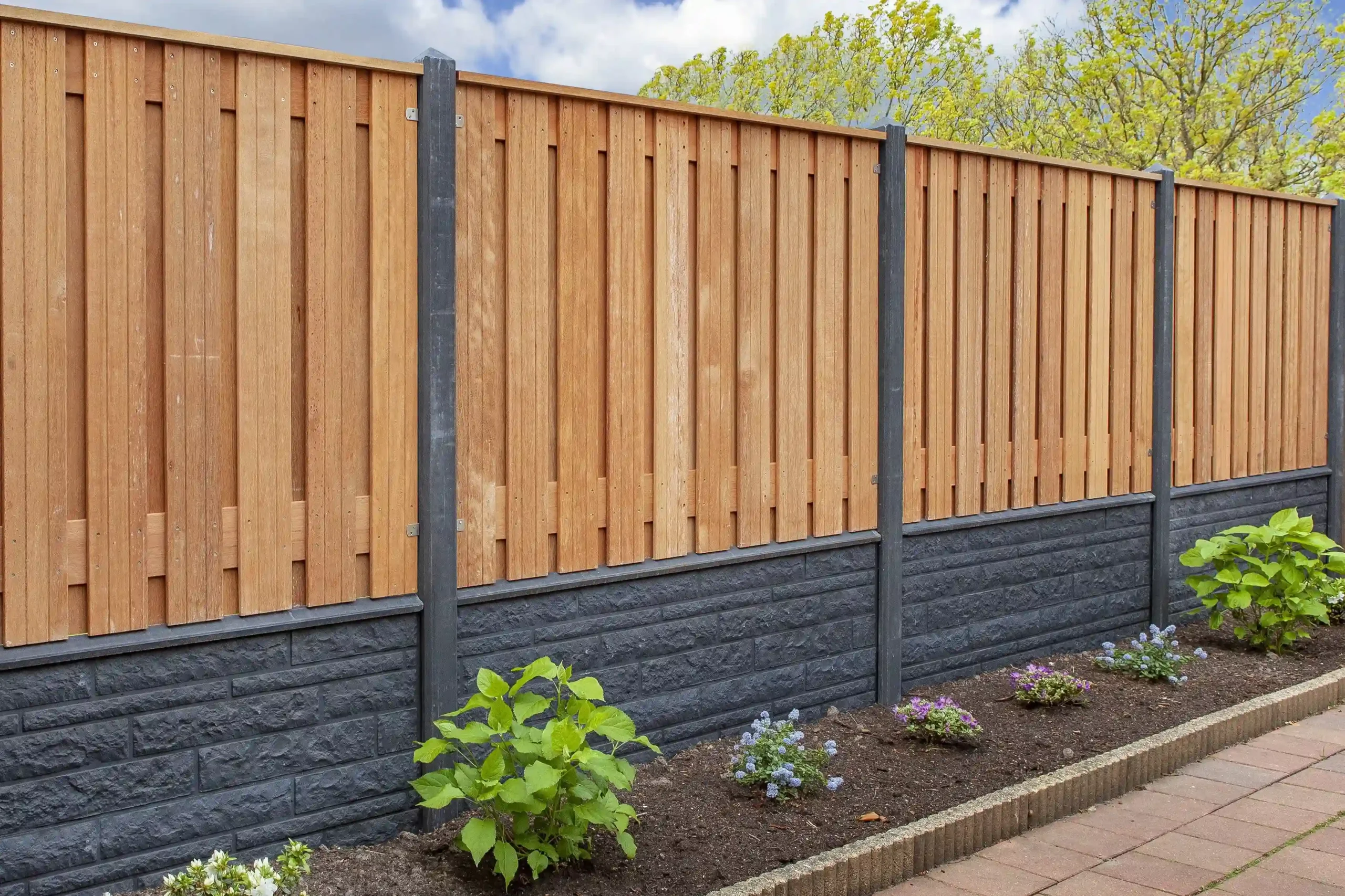 Berton©-paal Geul antraciet diamantkop met kabeldoorvoer 10 x 10 x 280 cm - Afbeelding 3