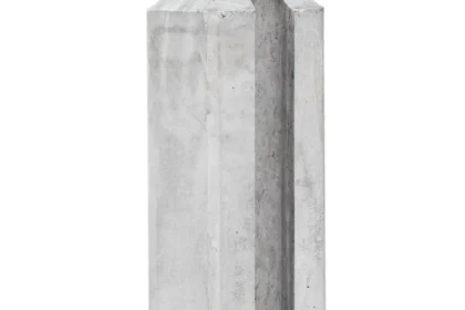 Berton©-sleufpaal Dinkel wit/grijs tussenmodel 11.5 x 11.5 x 277 cm