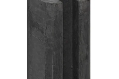 Berton©-sleufpaal Reest antraciet met kabeldoorvoer 11.5 x 11.5 cm