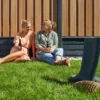 Berton©-paal Geul antraciet gecoat diamantkop hoekmodel 10 x 10 x 280 cm - Afbeelding 3