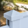 Berton©-afdekpet wit/grijs, diamantkop T-model 14 x 14 x 5 cm - Afbeelding 2