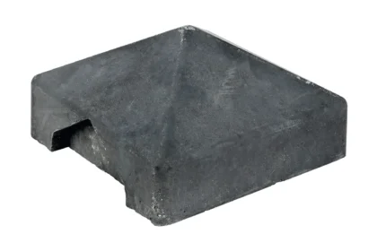 Berton©-afdekpet antraciet diamantkop hoekmodel 14 x 14 x 5 cm