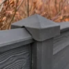 Berton© afdekpet antraciet gecoat, diamantkop T-model 14 x 14 x 5 cm - Afbeelding 4