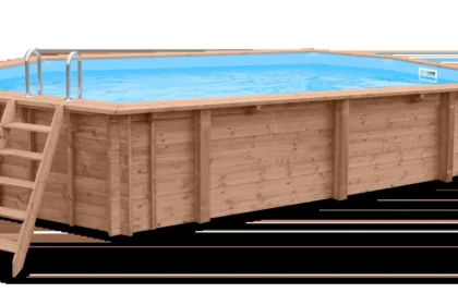 Luxe houten zwembad Playa Porto Marie 727 x 396 x 138 cm