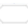 Luxe houten zwembad Playa Porto Marie 727 x 396 x 138 cm - Afbeelding 7