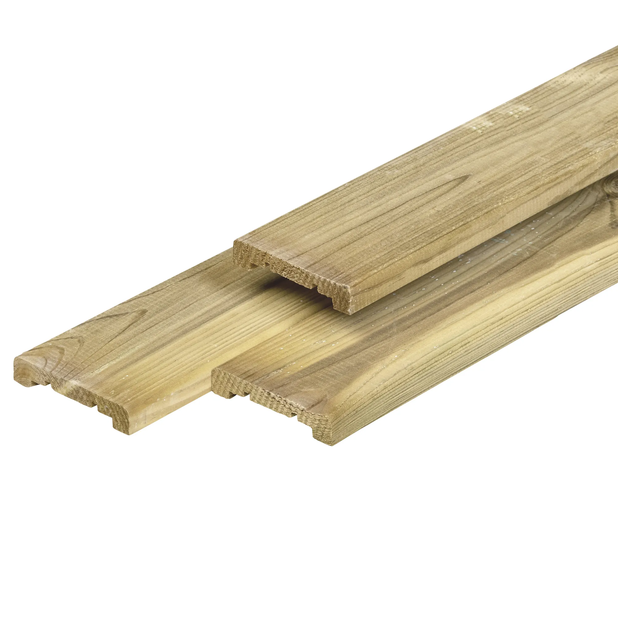 Midden-Europees grenen afdeklat voor toogscherm groen geïmpregneerd, 1.7 x 8.8 x 183 cm