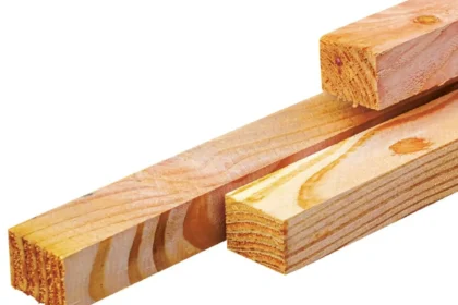 Douglas regel, ongedroogd, fijnbezaagd, scherpkantig, 2.8 x 3.6 x 400 cm