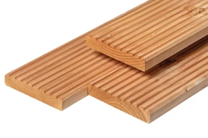 Douglas vlonderplank gedroogd, geschaafd, 2.8 x 14.5 cm