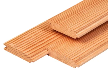 Douglas blokhutprofiel, gedroogd, 2.8 x 14.5 cm