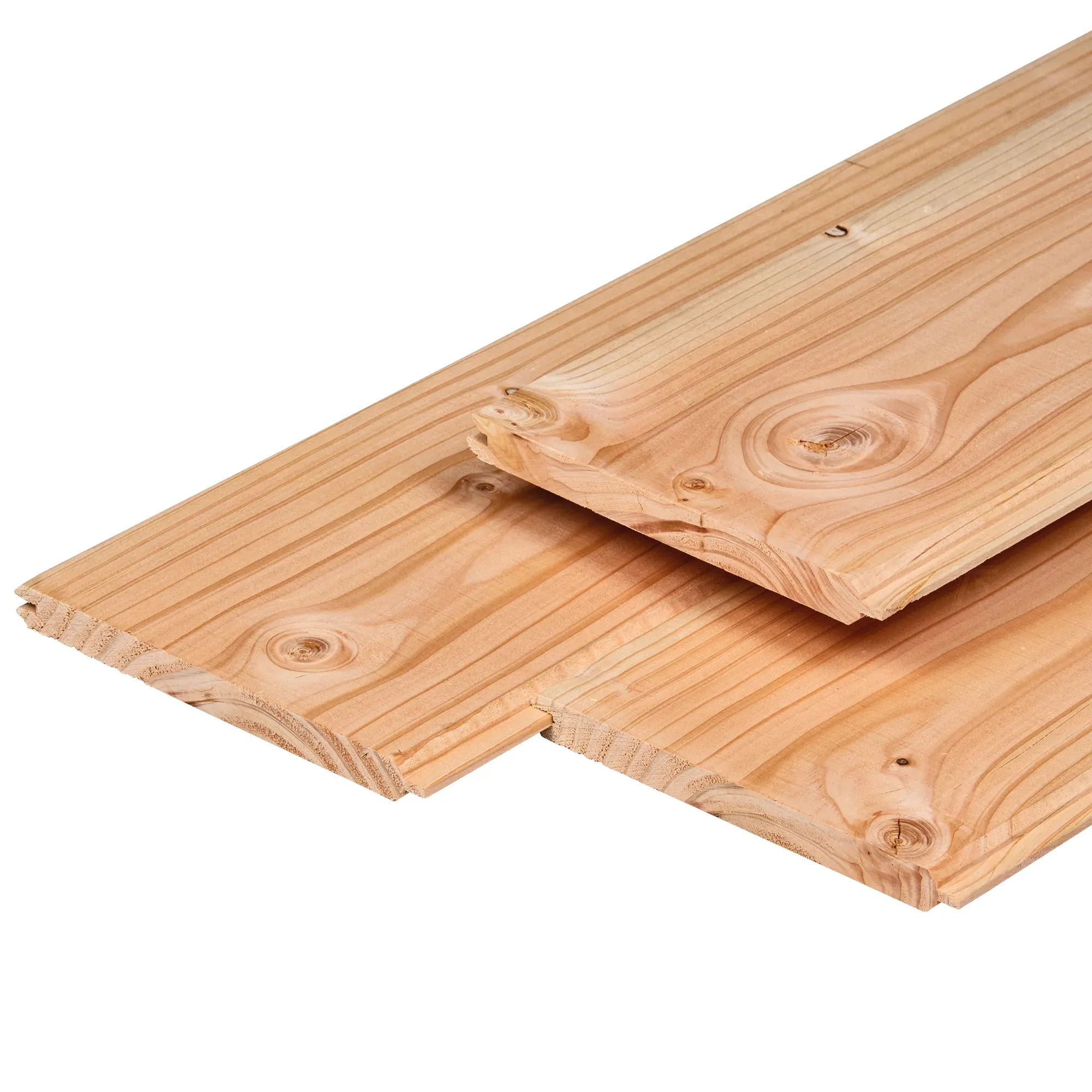 Douglas dakbeschot gedroogd, tong & groef, 2 zijden vellingkant 1,8 x 19,5 cm