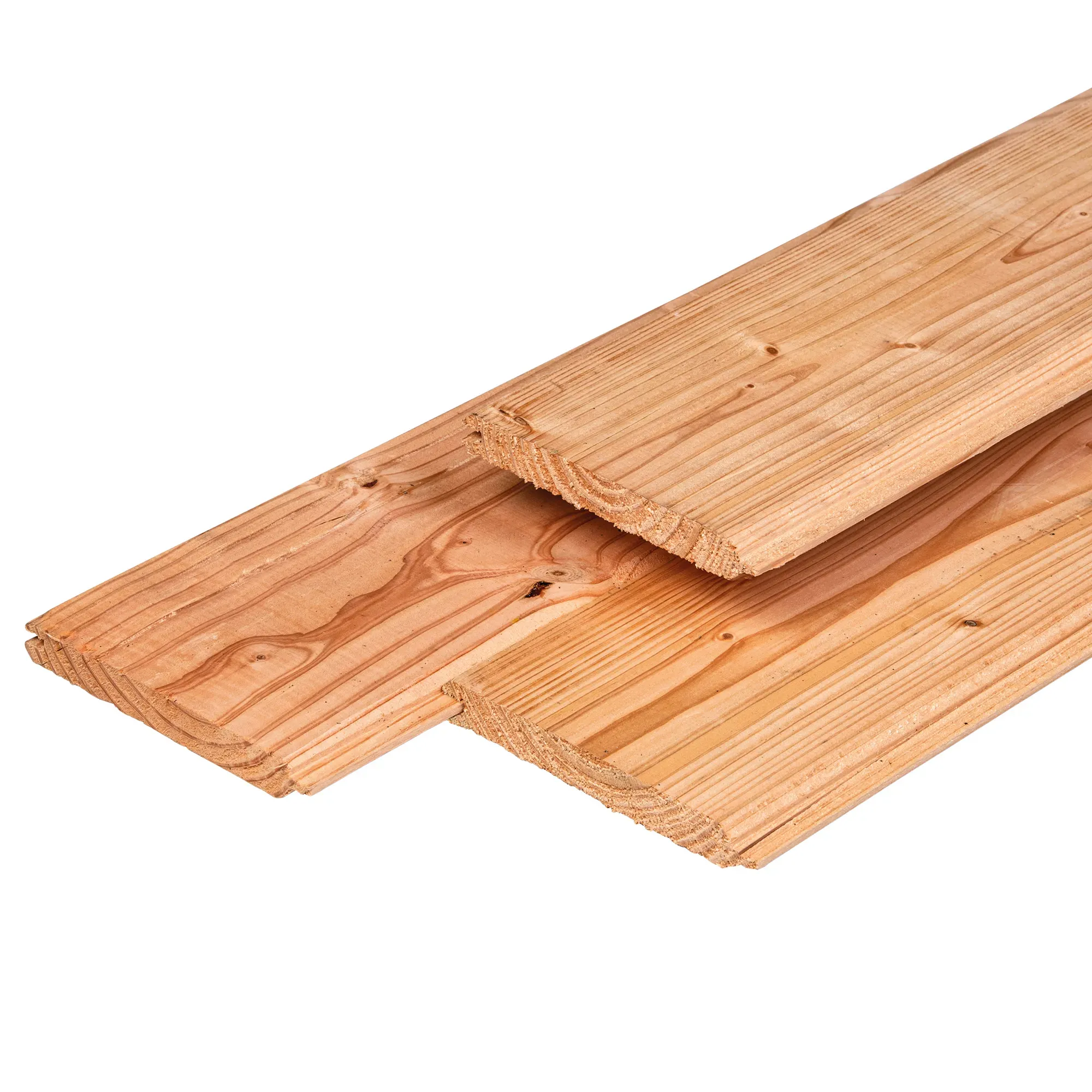 Douglas dakbeschot gedroogd, tong & groef, 2 zijden vellingkant 1,8 x 14,5 cm