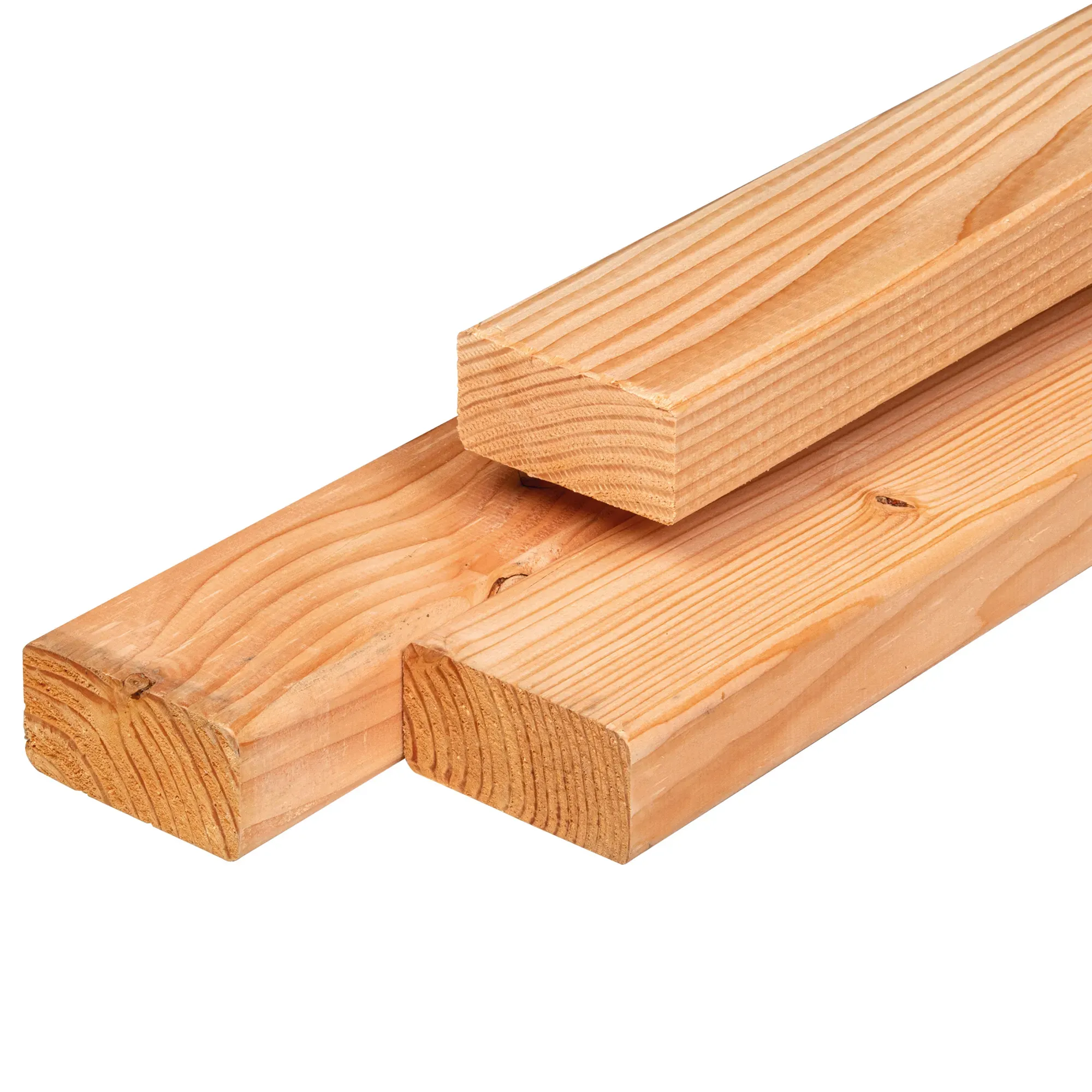 Douglas ligger, gedroogd, geschaafd, ronde hoeken, 4.5 x 9 cm