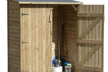 Tuinkast Bayern vuren groen geïmpregneerd incl. dakleer, 152 x 73 x 182 cm