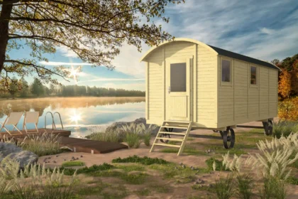 Circuswagen Angelo | 19mm | 600 x 240 x 325 cm | vuren onbehandeld | excl. onderstel