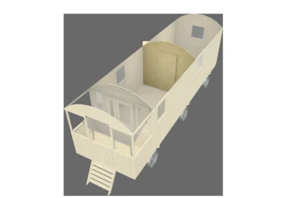 Tussenwand met deur, 120 x 198 cm