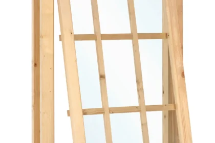 Uitzetraam enkel W1 vuren, 4mm enkel glas, 85 x 120,5 cm