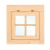 Uitzetraam enkel W4 vuren, 4mm enkel glas, 57 x 57 cm - Afbeelding 2