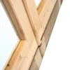 Dubbele deur+kozijn, vuren, 159 x 190 cm, enkel glas D3 - Afbeelding 5