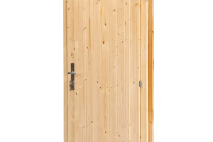 Deur enkel D5 rechtsdraaiend, vuren, 90,5 x 196 cm