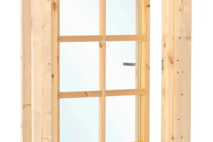 Draai- / kiepraam enkel L4 vuren, 3-6-3mm isolatieglas, 84 x 105,1 cm