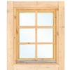 Draai- / kiepraam enkel L4 vuren, 3-6-3mm isolatieglas, 84 x 105,1 cm - Afbeelding 5