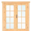 Dubbele deur+kozijn, vuren, 159 x 188 cm, dubbel glas DL8 - Afbeelding 5