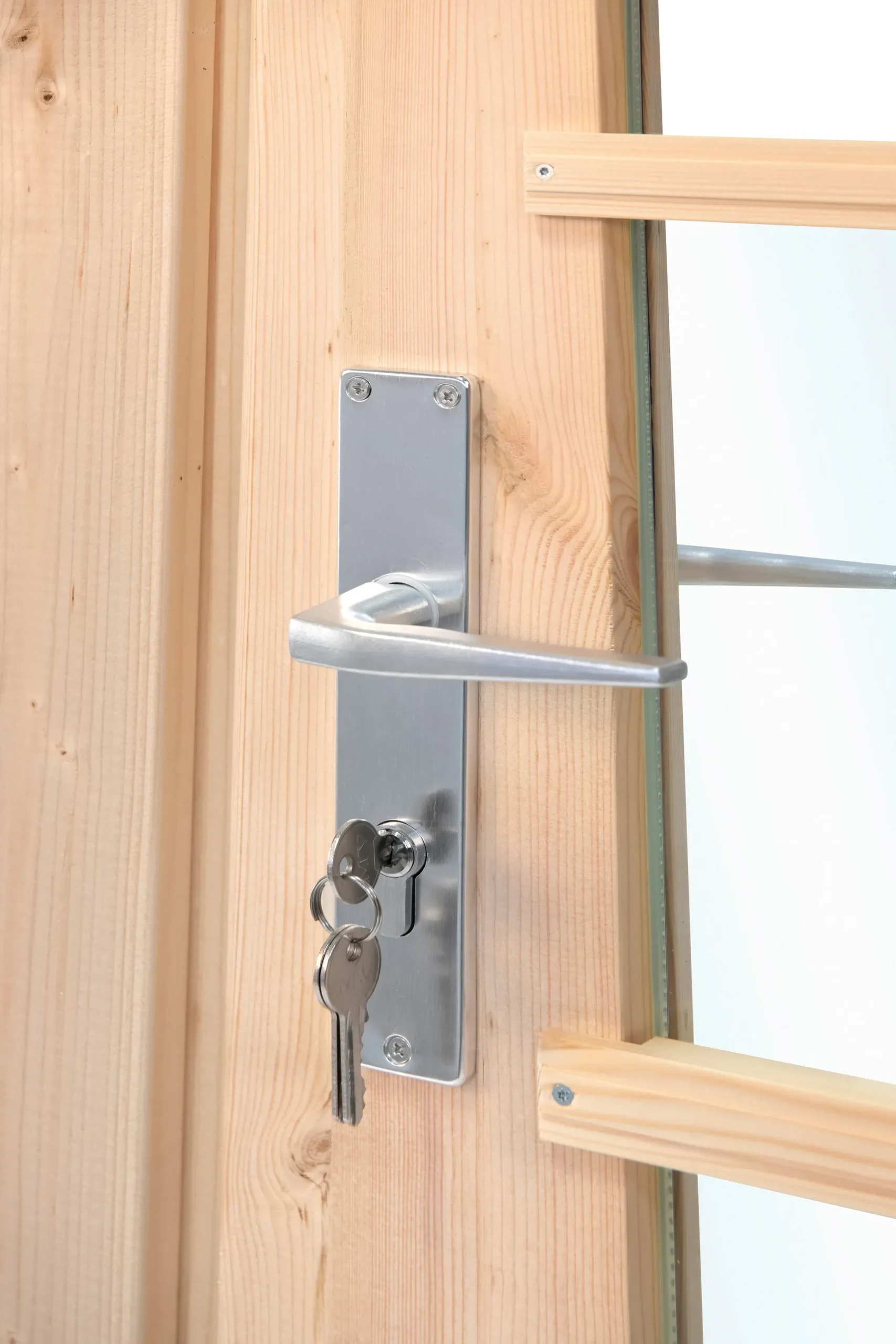 Deur enkel met raam DL11 rechtsdraaiend, vuren, 90,5 x 196 cm - Afbeelding 4