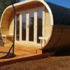 Camping Oval | 28/42 mm | Thermowood | 400 x 405 x 233 cm - Afbeelding 2