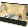 Camping POD 480 | 28 mm | vuren onbehandeld | 480 x 240 x 230 cm - Afbeelding 2