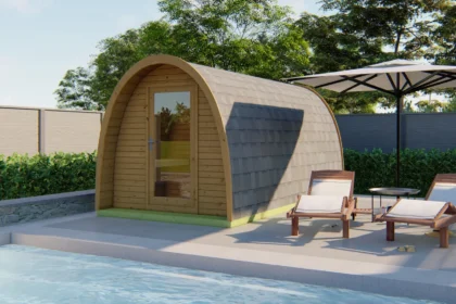 Sauna POD Tolva | 480 x 230 cm | 42 mm | Thermowood