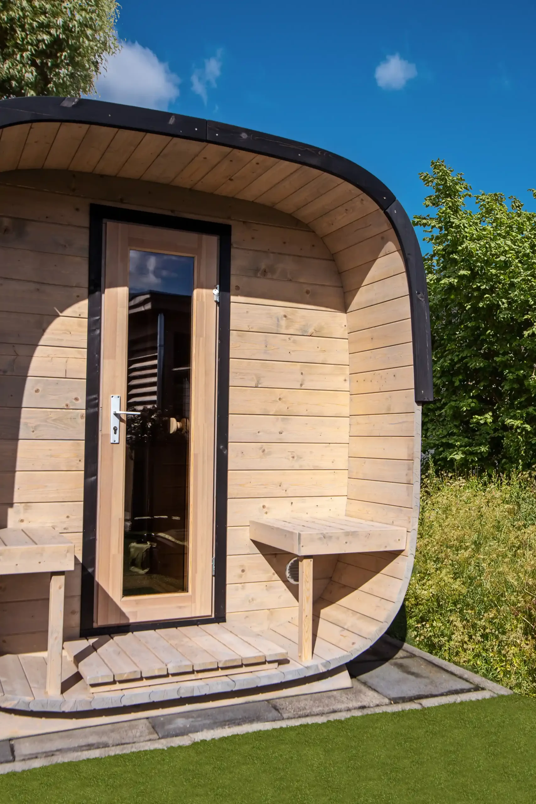 Sauna cube Rovaniemi | 390 x 219 cm | 38 mm | onbehandeld - Afbeelding 8