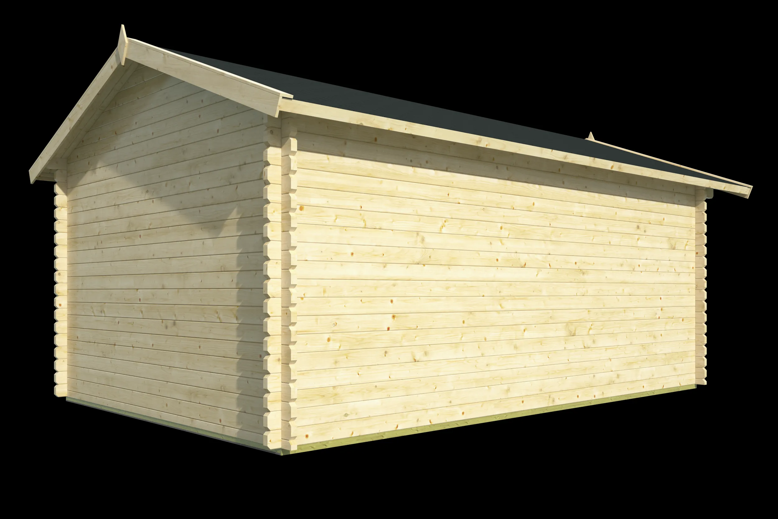Garage Geir | 44 mm | 360 x 540 x 296 cm | vuren - Afbeelding 4
